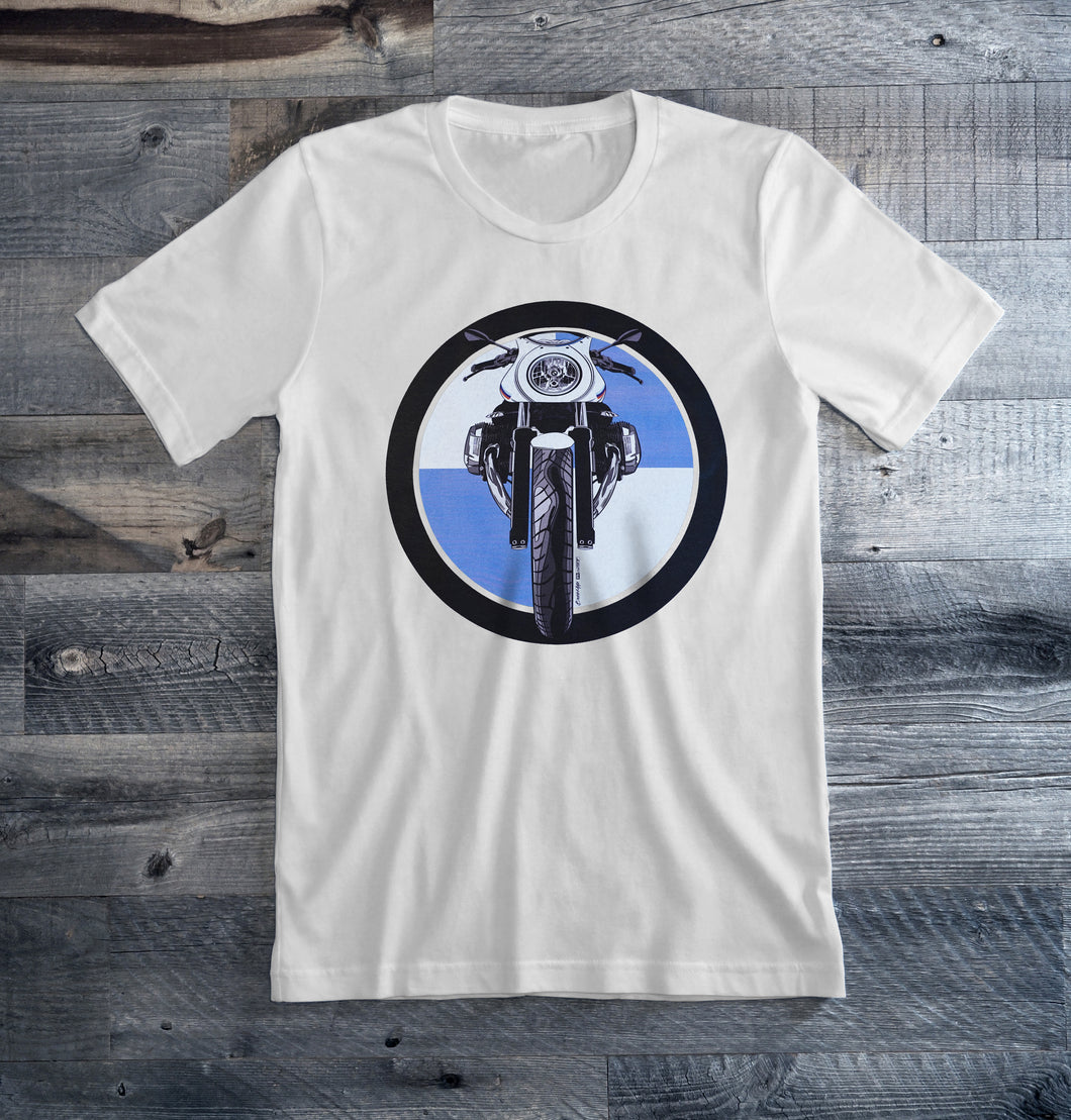 BMW R nine T Racer Logo Motorcycle Tee Shirt – BOSS MOTO CLOTHING LLC