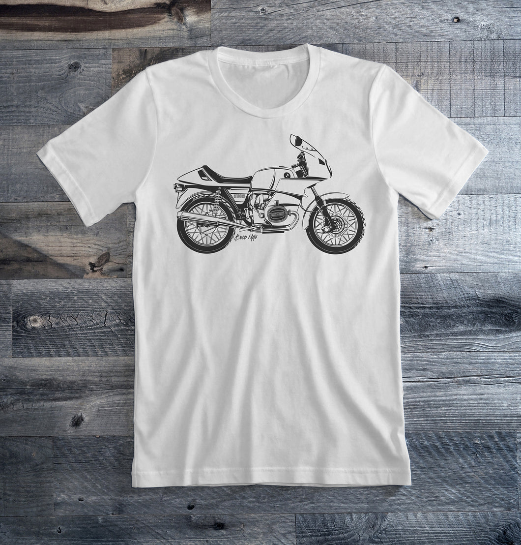 BMW RS Black Motorcycle Tee Shirt