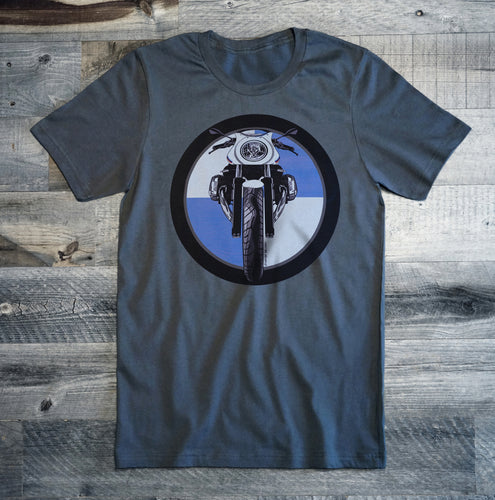 BMW R nine T Racer Logo Motorcycle Tee Shirt